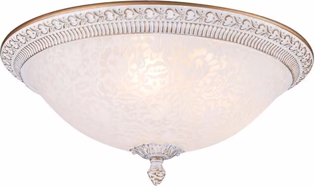 Plafoniera Ceiling & Wall in Metallo Pascal Bianco con Oro