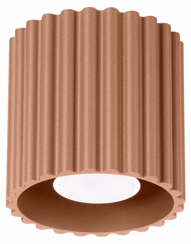 Lampada da soffitto AURA 1 moka GU10 1xGU10 10W alluminio 10x10x10cm Sollux Lighting