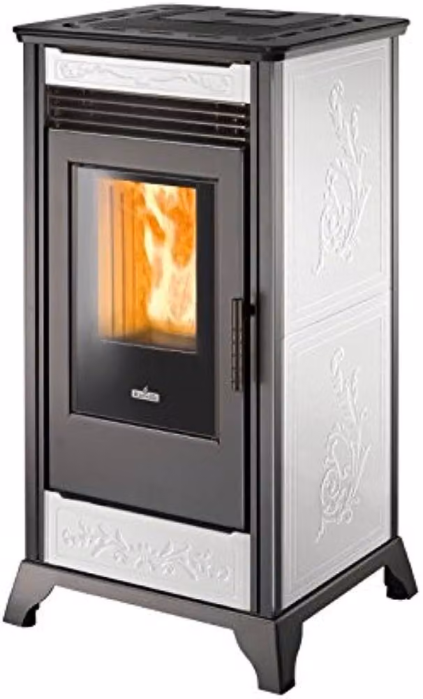 Stufa a pellet Mod. Ravelli RV 110 - Bianco