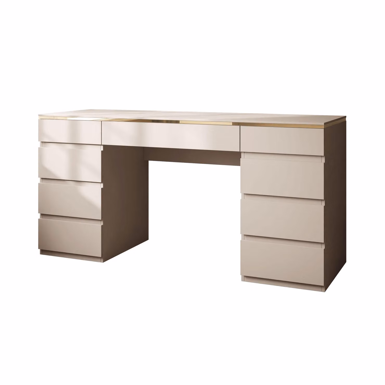 Scrivania AURORA DOUBLE KASCHMIR con cassetti