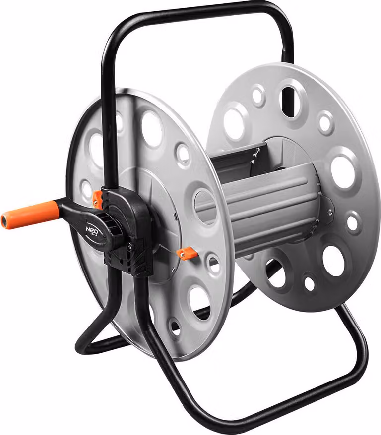 Neo Tools avvolgitubo/trolley in metallo 1/2" 100 m o 3/4" 30 m