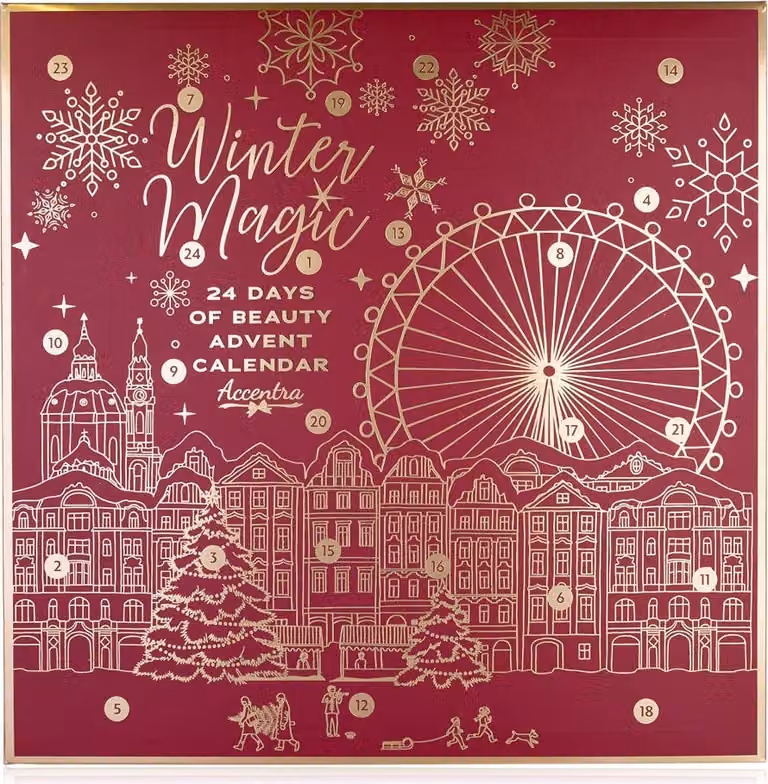 Calendario dell'Avvento Magia d'inverno Bordeaux