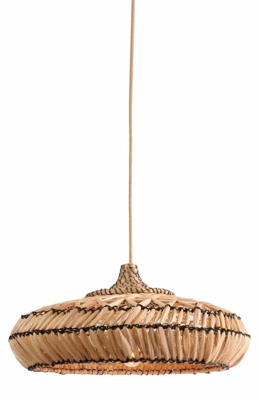 GOOD&MOJO - Lampada a sospensione Rinjani - Marrone - Ø50x250 cm - Lampada da tavolo da pranzo - Lampada da soggiorno - Lampada da camera da letto - Soggiorno