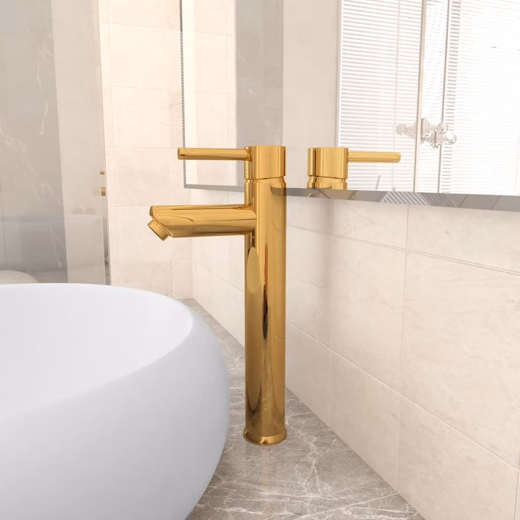 The Living Store Miscelatore da bagno Golden 12x30 cm