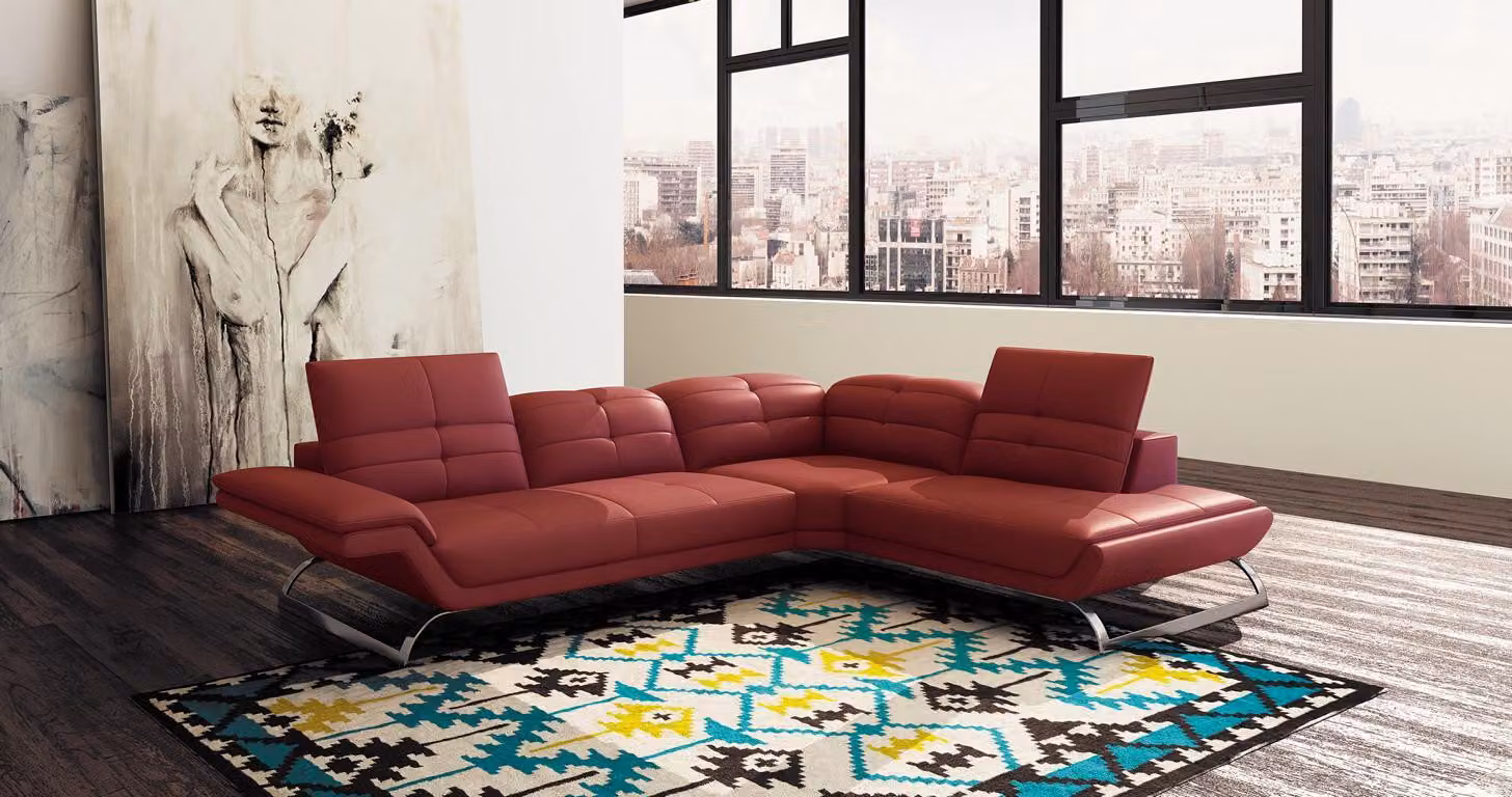 Multifunktion Couch Ecksofa Medien TV Sofa Couch Ledersofa Wohnlandschaft L-Form