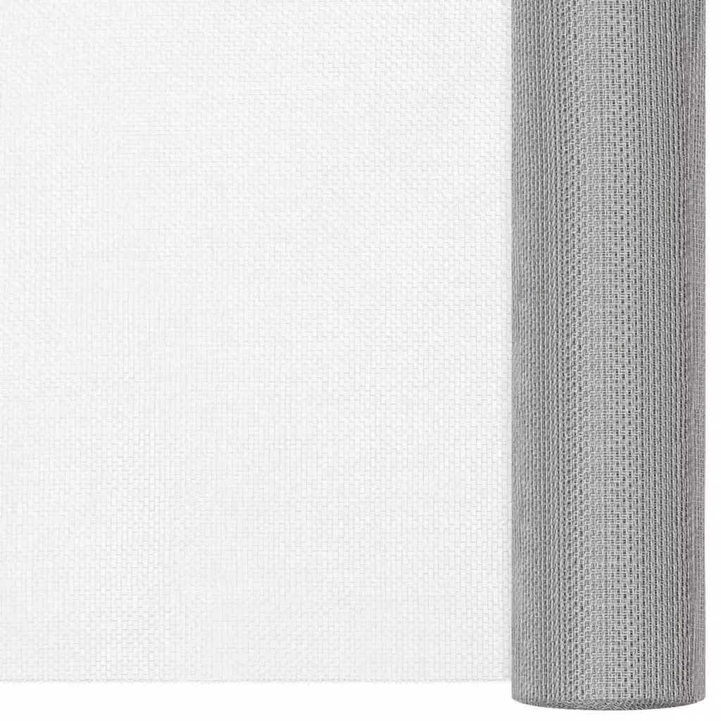 Recinzione in rete in acciaio inossidabile vidaXL colore argento L: 112 cm, H: 2000 cm – 2
