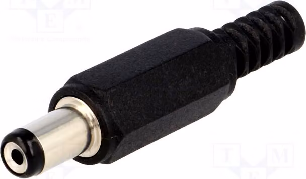 1 connettore femmina da 5,5 mm, 10 mm, connettore CC per alimentazione CC 5,5/1,7 mm