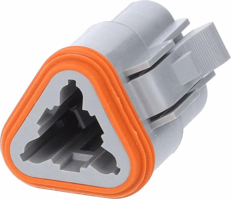 Amphenol AS-3SF 107 Presa cavo serie AT, 3 poli, connessione a crimpare, diametro isolamento 2,24 mm - 3,68 mm,