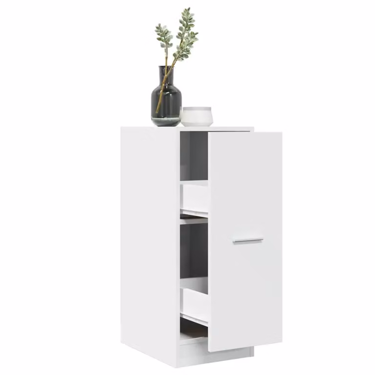 Mobiletto da farmacia a parete vidaXL Bianco, L/P/H: 30 x 41 x 77,5 cm