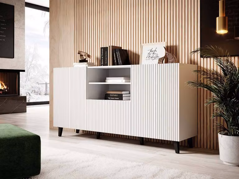Cassettiera combinata CRATO – bianco