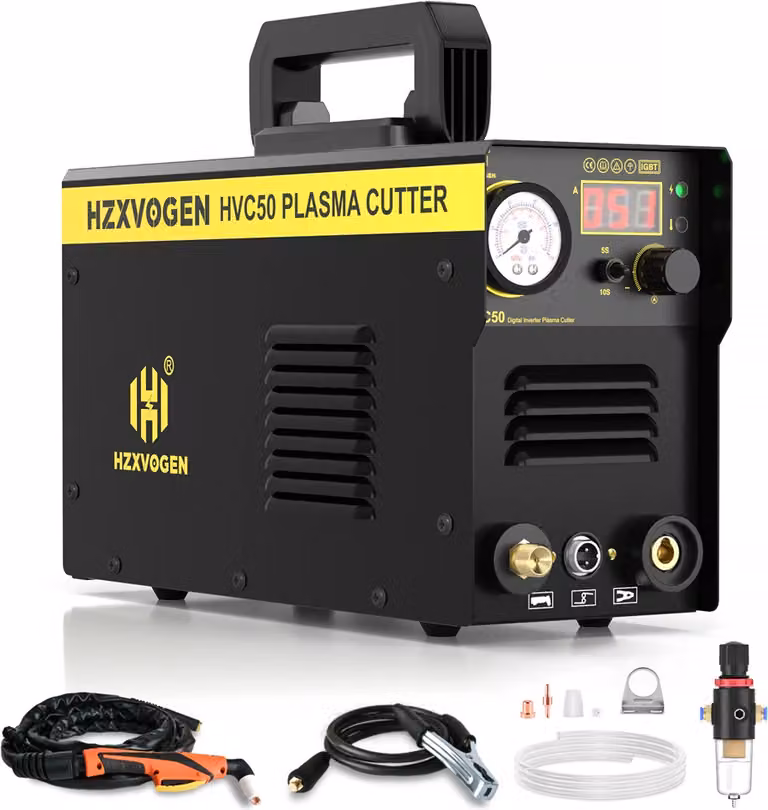 Tagliasaldatura al plasma, corrente nominale 50A, tensione di ingresso 220V, modello HVC50