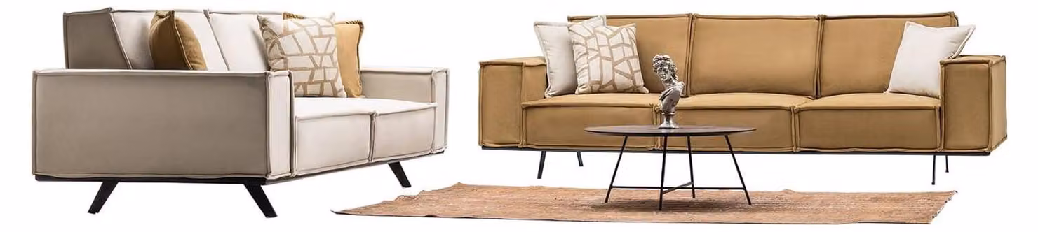 Polstergruppe Sofa Set Wohnzimmergarnitur Garnitur Couch Sofagarnitur 4+3