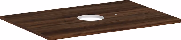 hansgrohe Xelu Q Console avec découpe ronde au centre, 780x550, pour vasque à poser, sans trou pour robinet, 54113630, 54113630