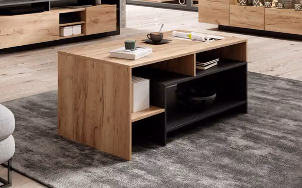Tavolino da salotto Tavolo Alva 120x60cm Craft Gold Oak antracite