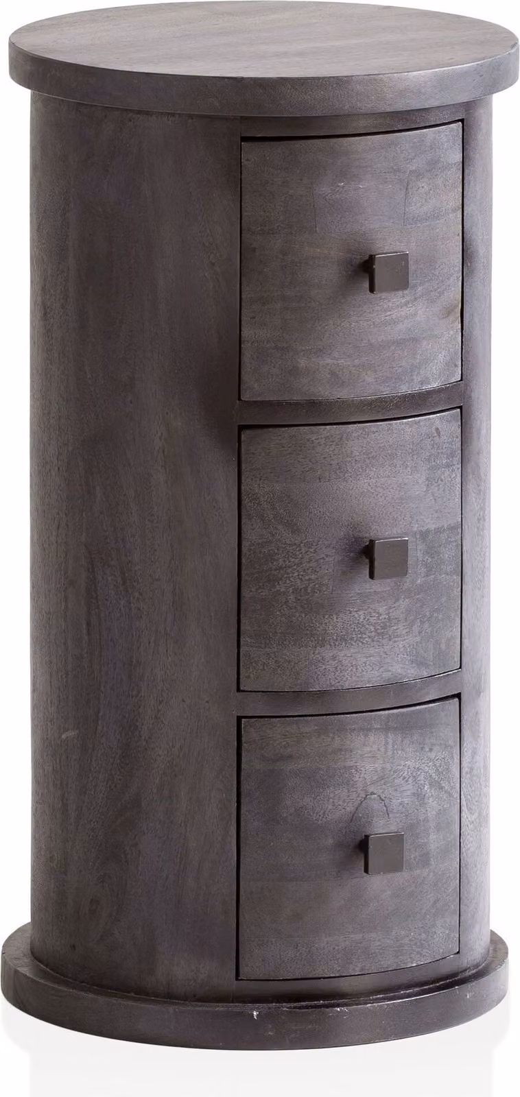 Credenza di design in legno massiccio di mango nero 34x65x34 cm | Wohnling