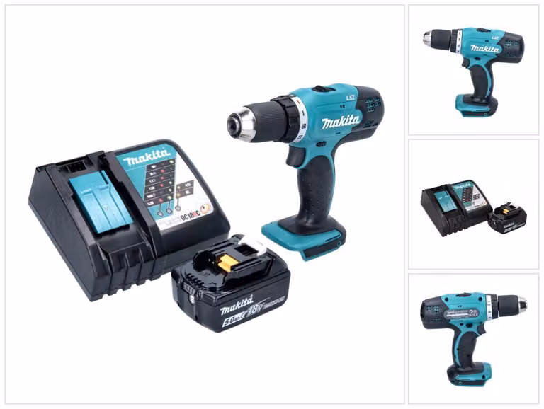 Avvitatore a batteria Makita DDF 453 RT1 18 V 42 Nm + 1x batteria 5,0 Ah + caricatore