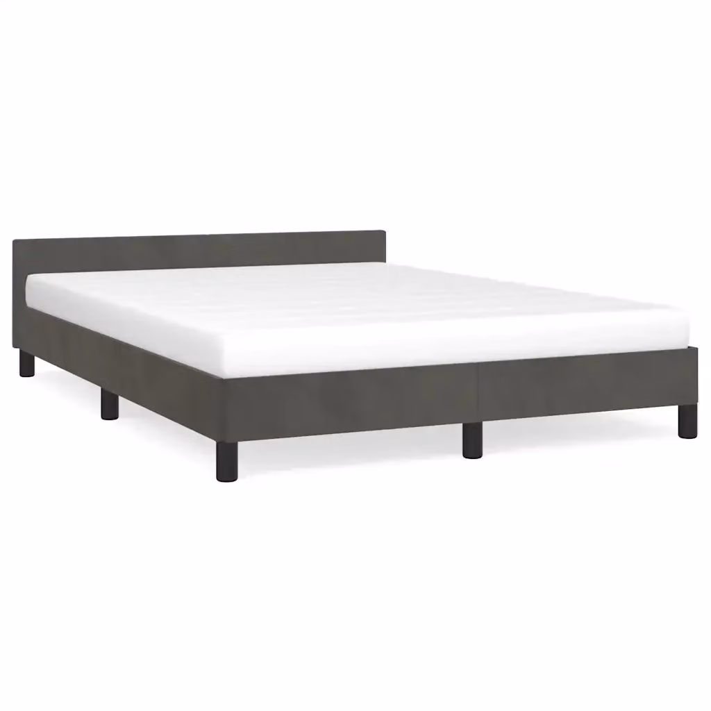 Struttura Letto Design Mania in Velluto Grigio Scuro L 140 x P 200 cm – 2
