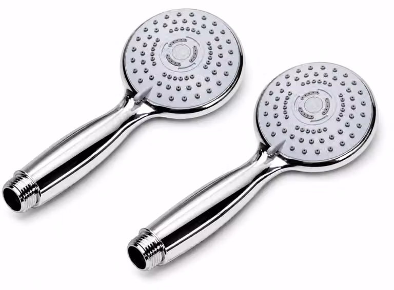 Set per doccia Duschekopf, composto da 2 pezzi, con 3 modalità di getto, cromato