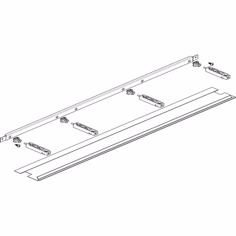 ABN Separatore in PVC orizzontale FB3 per alloggiamenti con profondità di 160 mm GTWM3