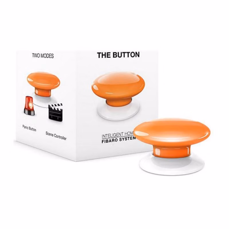 FIBARO - Il pulsante - arancione; FIBEFGPB-101-8