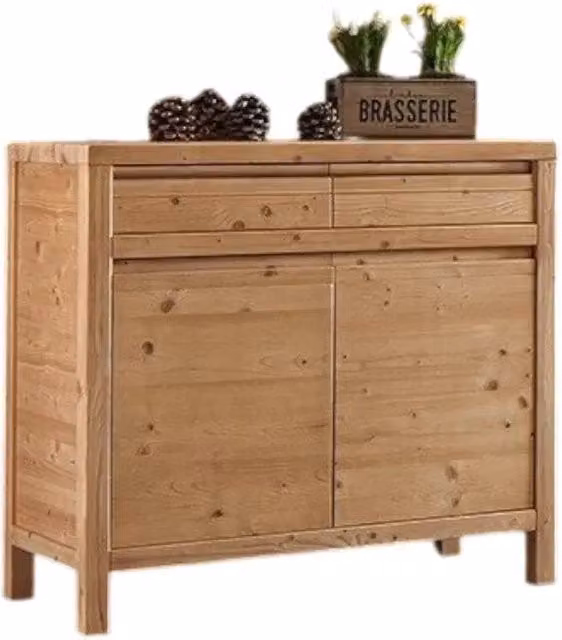 Madia credenza Cortina Mobili 2G in legno massello di abete con 2 ante, L: 104 cm, P: 50 cm, H: 95 cm – 2
