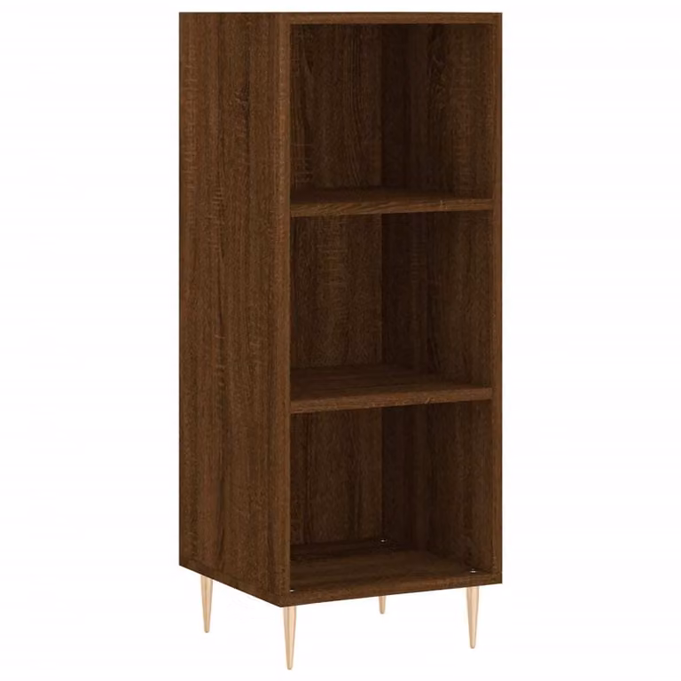Credenza Rovere Marrone 34,5x32,5x90 cm in Legno Multistrato