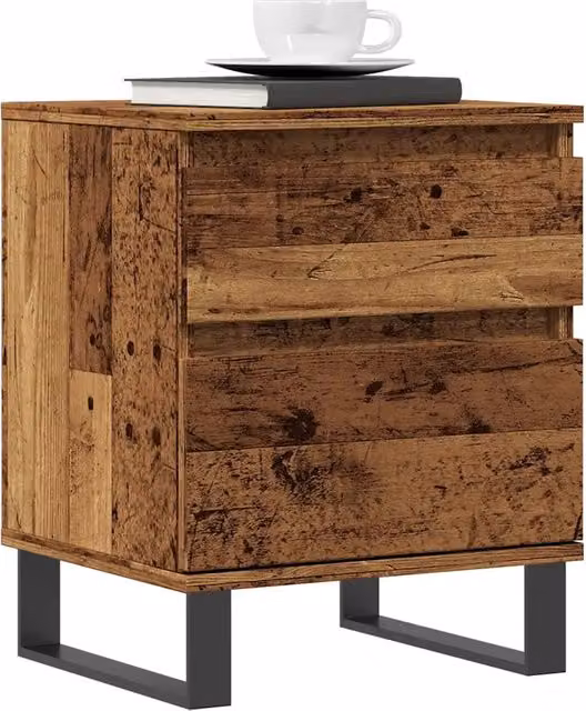 Set di 2 comodini Design Mania in legno color marrone con finitura opaca L/P/H: 40 x 35 x 50 cm – 1