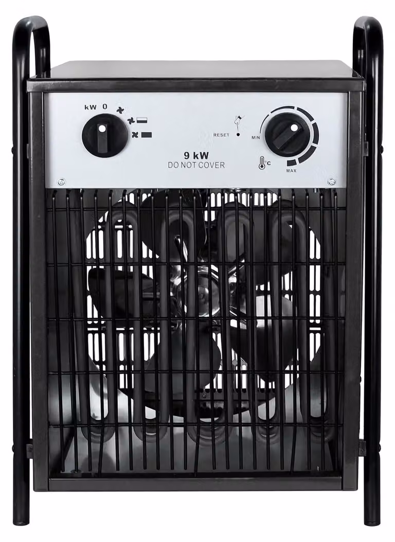 Stufa elettrica - Riscaldamento - Termostufa - Stufa a convezione - Stufa industriale - Potenza: 9 kW