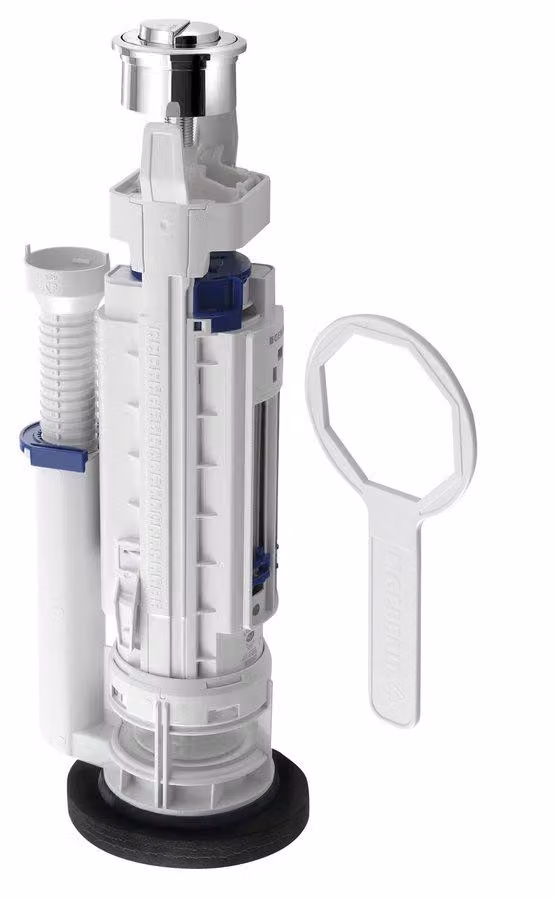 Valvola di scarico GEBERIT, pulsante DUAL, cromo (282.350.21.2)