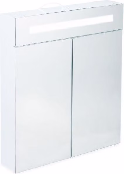 Armadietto a specchio LED con 2 ante