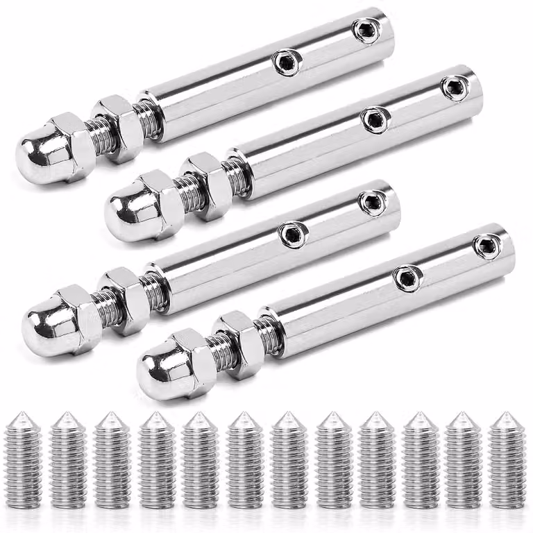 Set di 4 tensionatori in acciaio inossidabile per cavi metallici