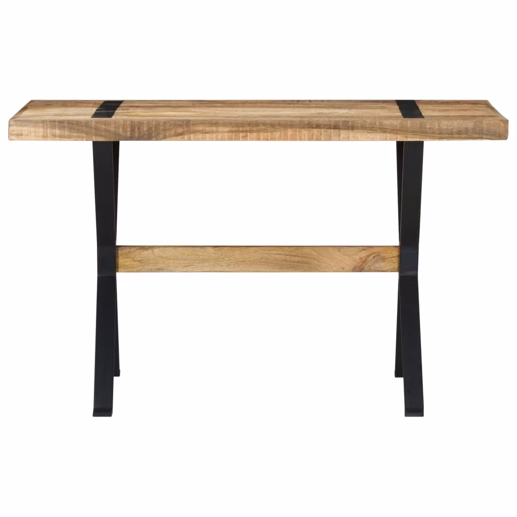 vidaXL Tavolo da pranzo 120x60x76 cm Legno di mango grezzo