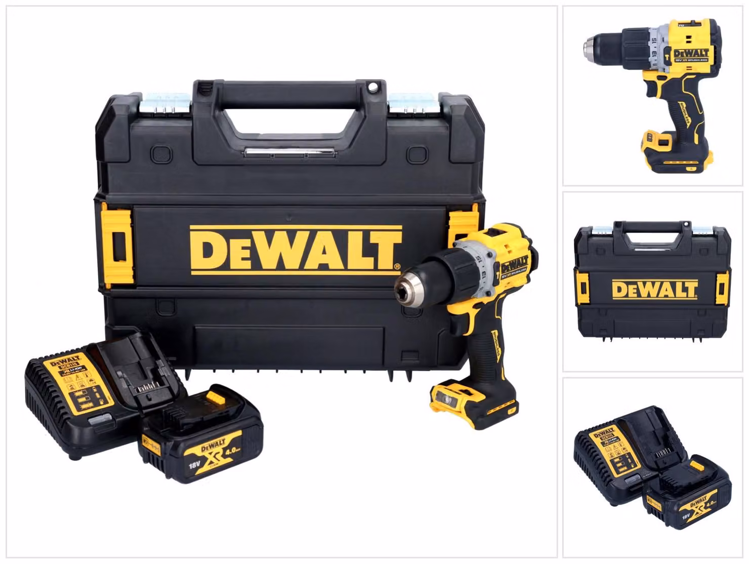 DeWalt DCD 805 M1T trapano a percussione a batteria 18 V 90 Nm senza spazzole + 1x batteria ricaricabile 4,0 Ah + caricabatterie + TSTAK