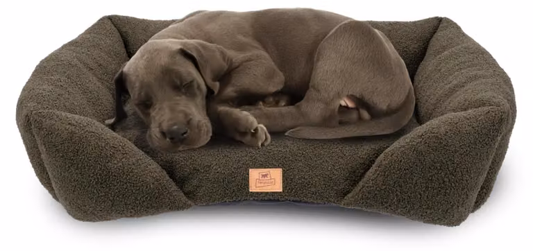 Solidchoice - Cuscino per letti per cani e gatti di taglia media, in tessuto bouclé lavabile, 78 x 56 x 22 cm di altezza, colore verde