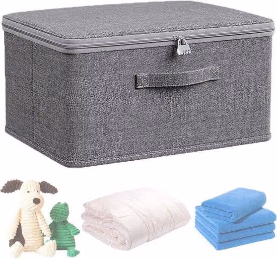 Cassa da trasporto chiudibile con serratura - 30 x 20 x 14 cm - impermeabile e resistente alla polvere
