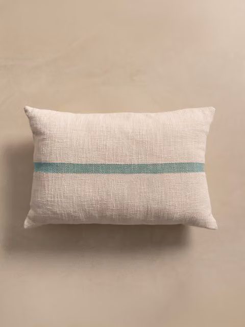 Cuscino rettangolare Eda Kenay Home in cotone, colori verde e beige, lavabile in lavatrice