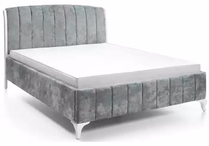 Luxuriöses Betten Schlafzimmer grau Doppelbett Holzbetten Bettgestell Bett