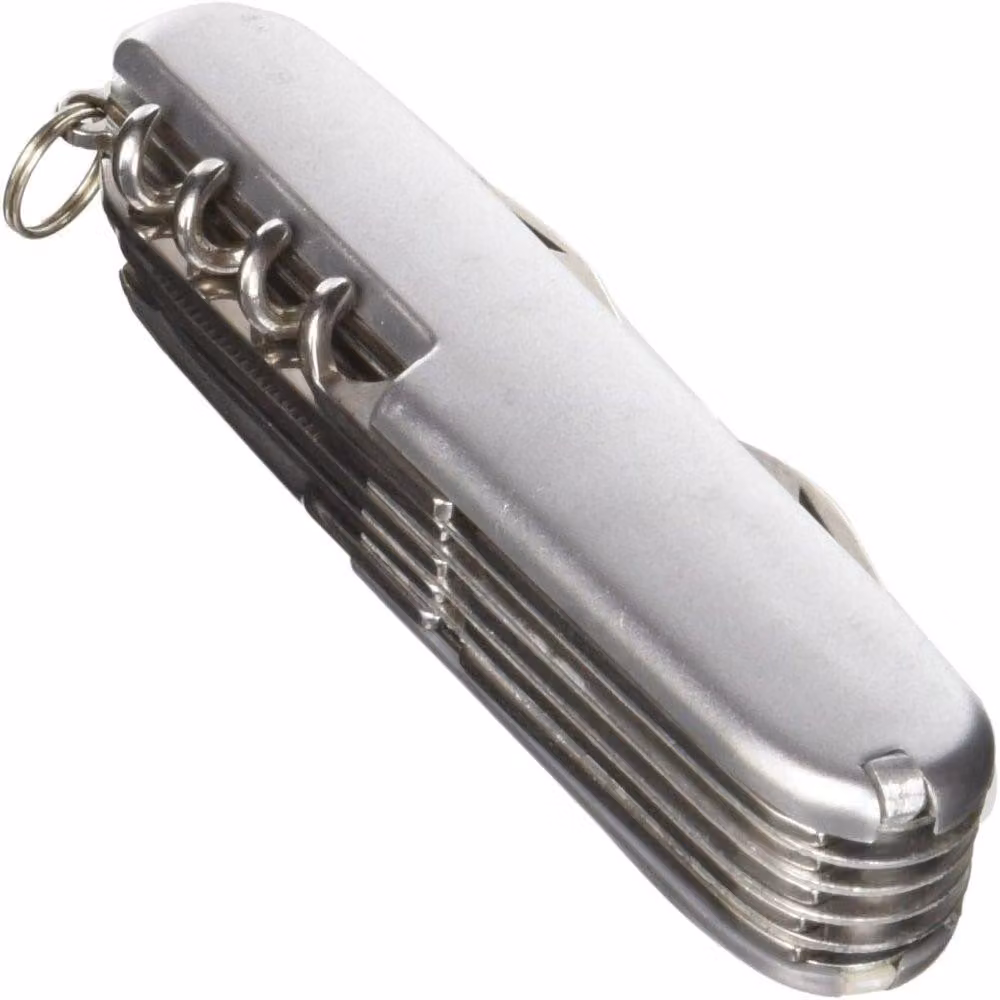 TOPEX Coltello tascabile 11 lame, acciaio inox