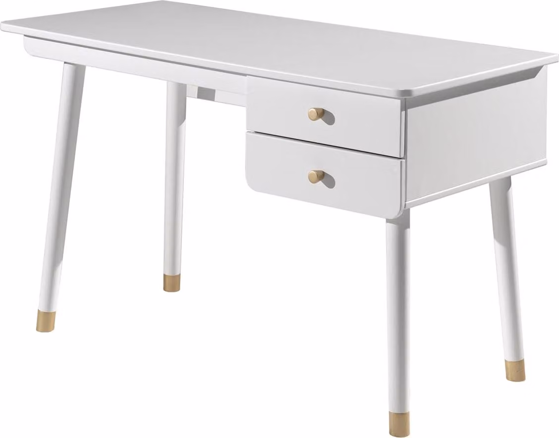 FURNLUX Scrivania Billy Bianco 125cm / Colore principale: Bianco / Dimensioni: 125 x 60 x 76 cm