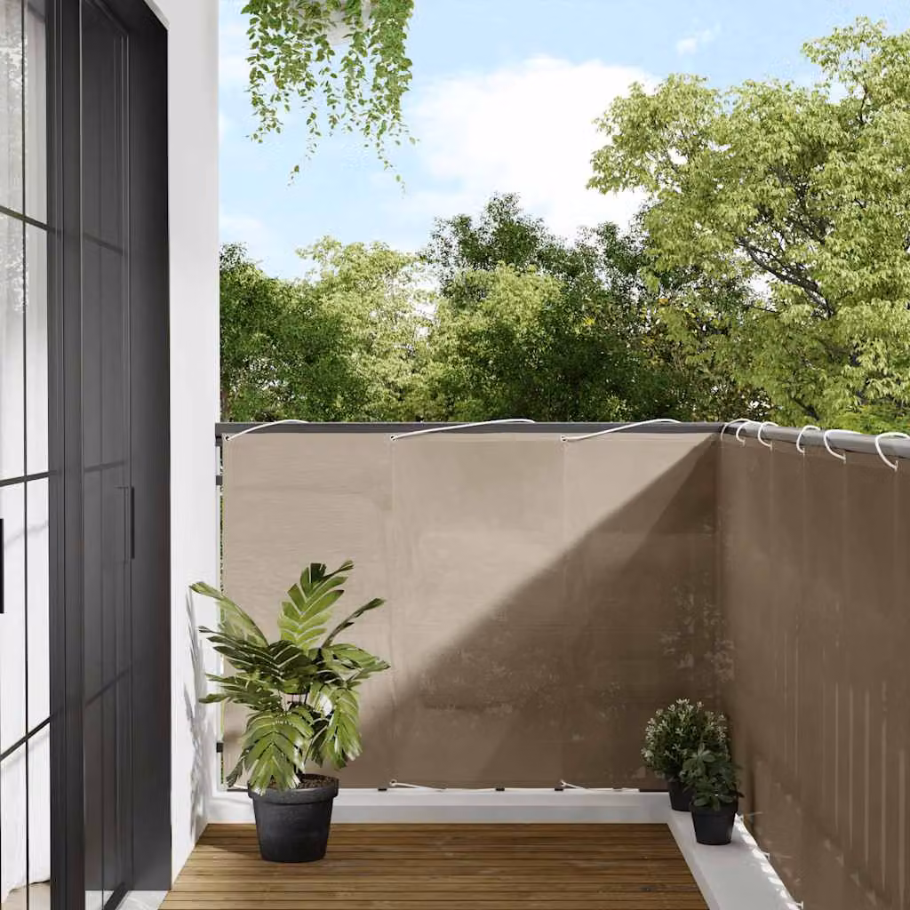 Paravento da balcone vidaXL color tortora in poliestere Oxford, L: 700 cm, H: 120 cm