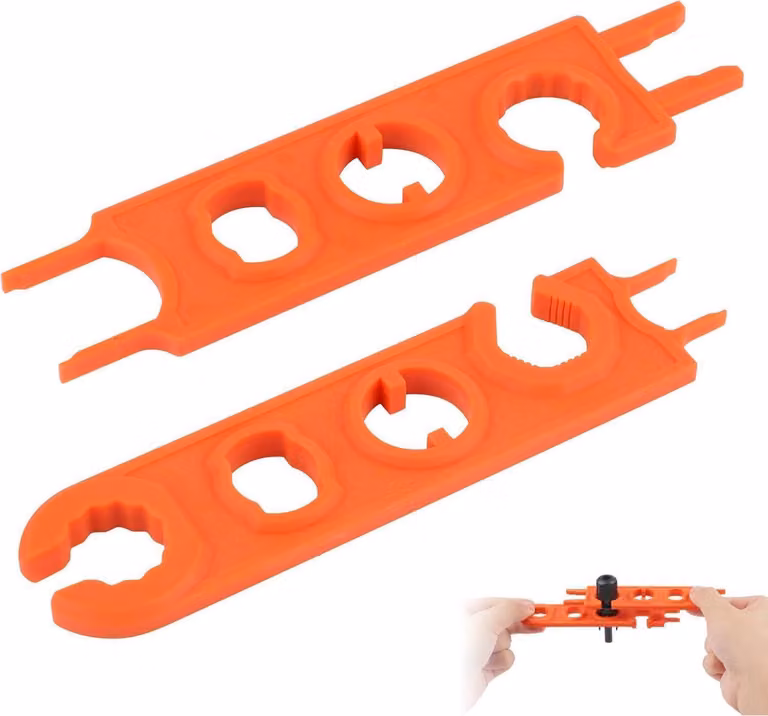 set di 2 chiavi solari MC4 per impianti e connettori fotovoltaici