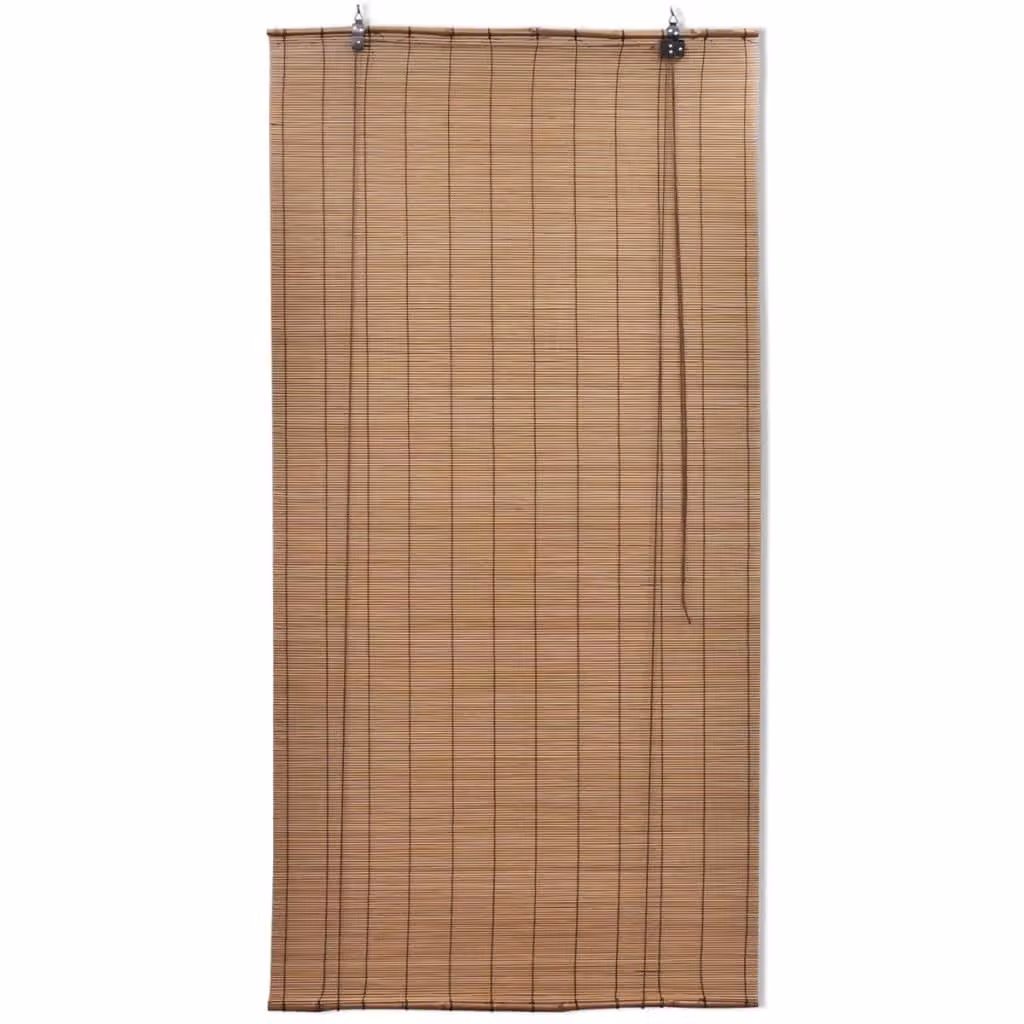 Tende a Rullo in Bambù 2pz 80x160cm Marroni