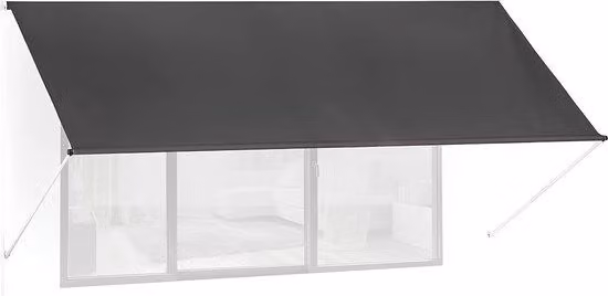 120x350 cm, tenda parasole per finestre, protezione UV, con catenella, poliestere e metallo, grigio