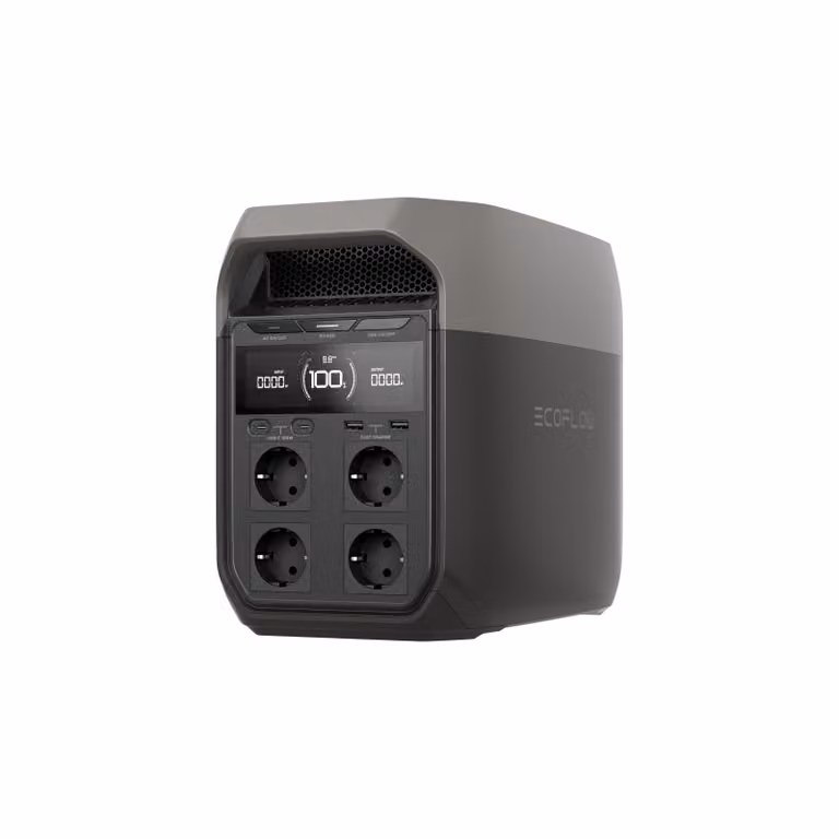 EF ECOFLOW DELTA 3 Stazione di ricarica portatile, generatore solare da 1024 Wh, batteria LiFePO4, ricarica rapida da 0 a 70% in 30 minuti, espandibile fino a 5 kWh