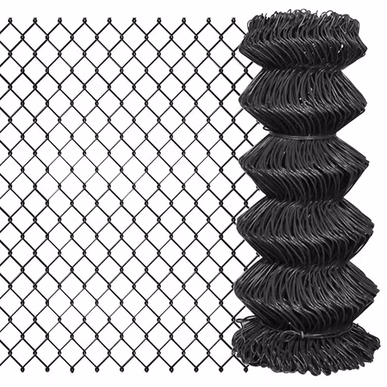 Recinzione in rete in acciaio rivestita in PVC vidaXL, Grigio, L: 15 m, H: 0,8 m