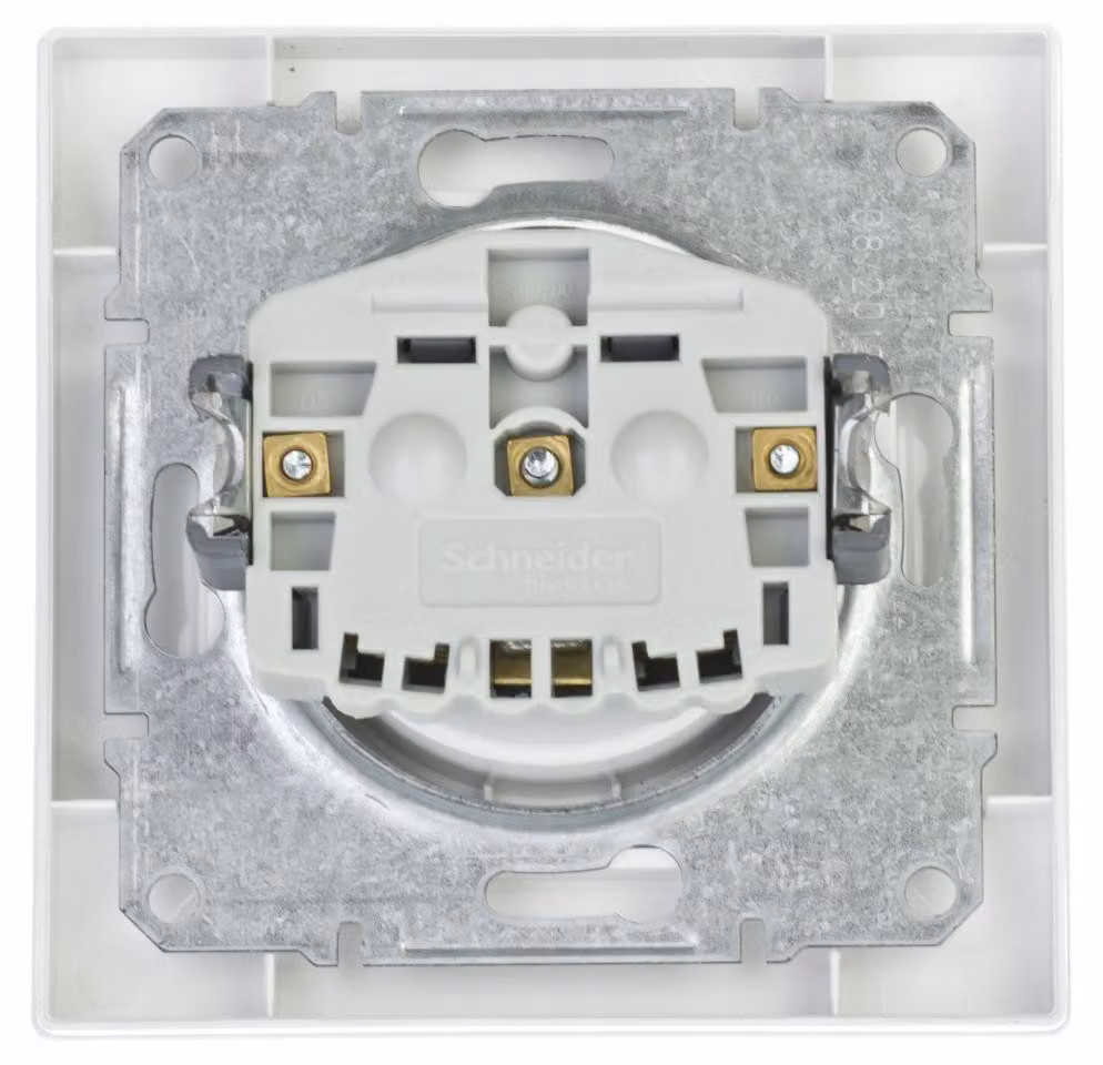 Presa 2P+PE con cornice, bianco Schneider Electric Asfora EPH2800121