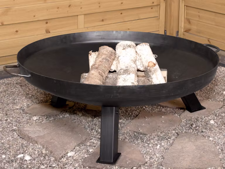 Braciere Köhko Ø 79 cm con gambe verniciate antiruggine, pieghevoli e smontabili (modello 41005)