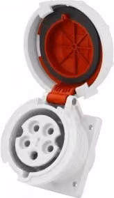 Presa da incasso Mennekes CEE 32A 5p 400V IP67 di tipo diritto Presa da superficie 240A