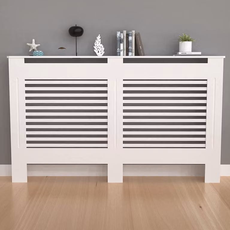 Copertura per termosifoni extra grande, alta 92 cm, realizzata in legno