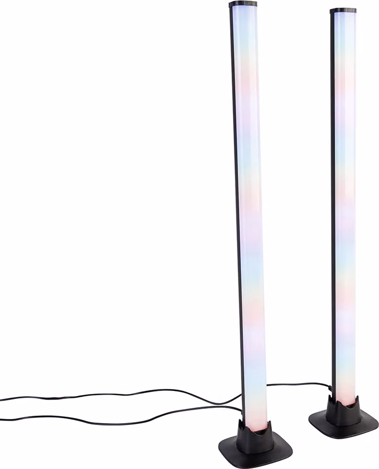 Lampada da tavolo a LED TRIO RE R55392102 BOY RGB 2x5 W nero - set